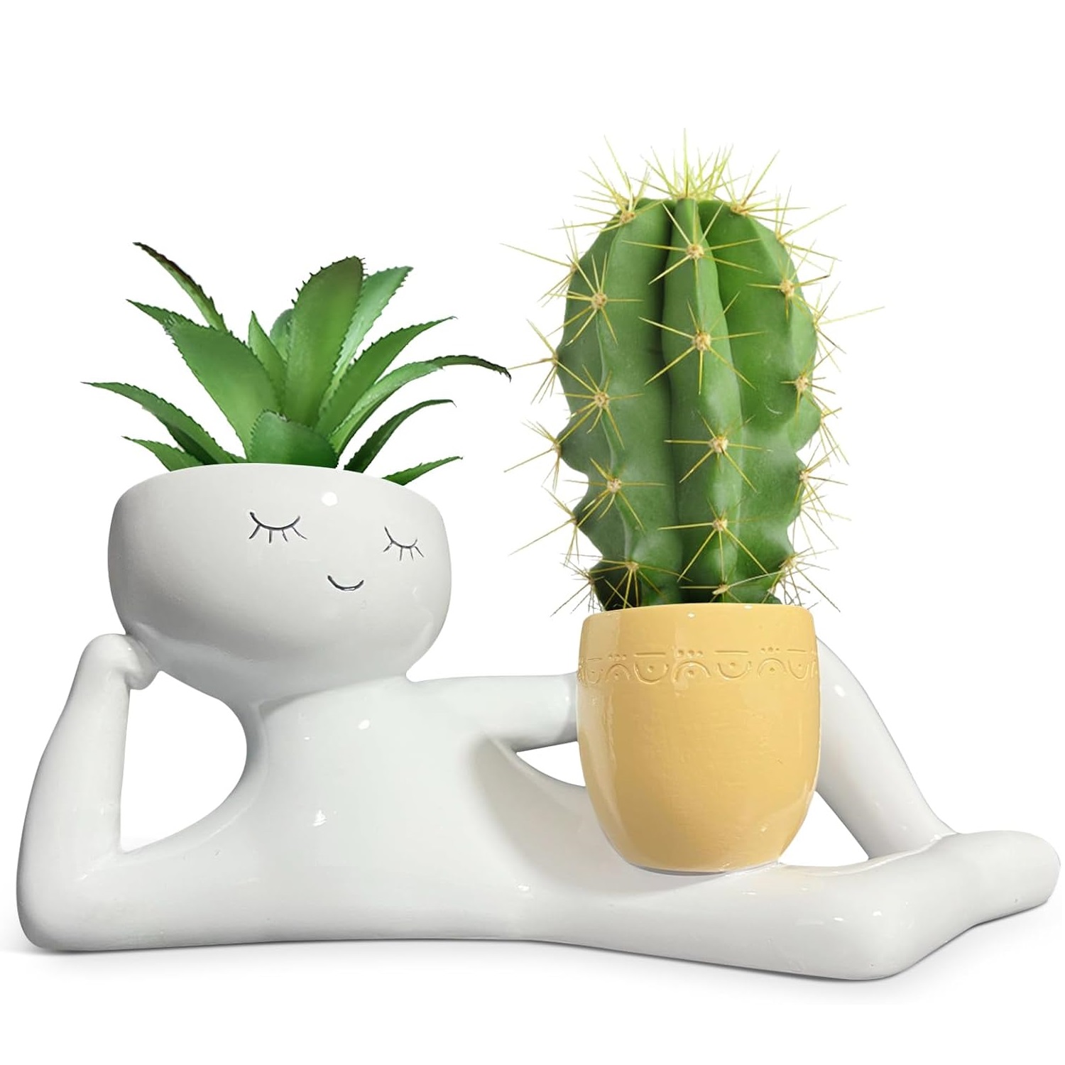 Smart Garden In Home - Lustiger Pflanzentopf „Lazy Little Guy“ –