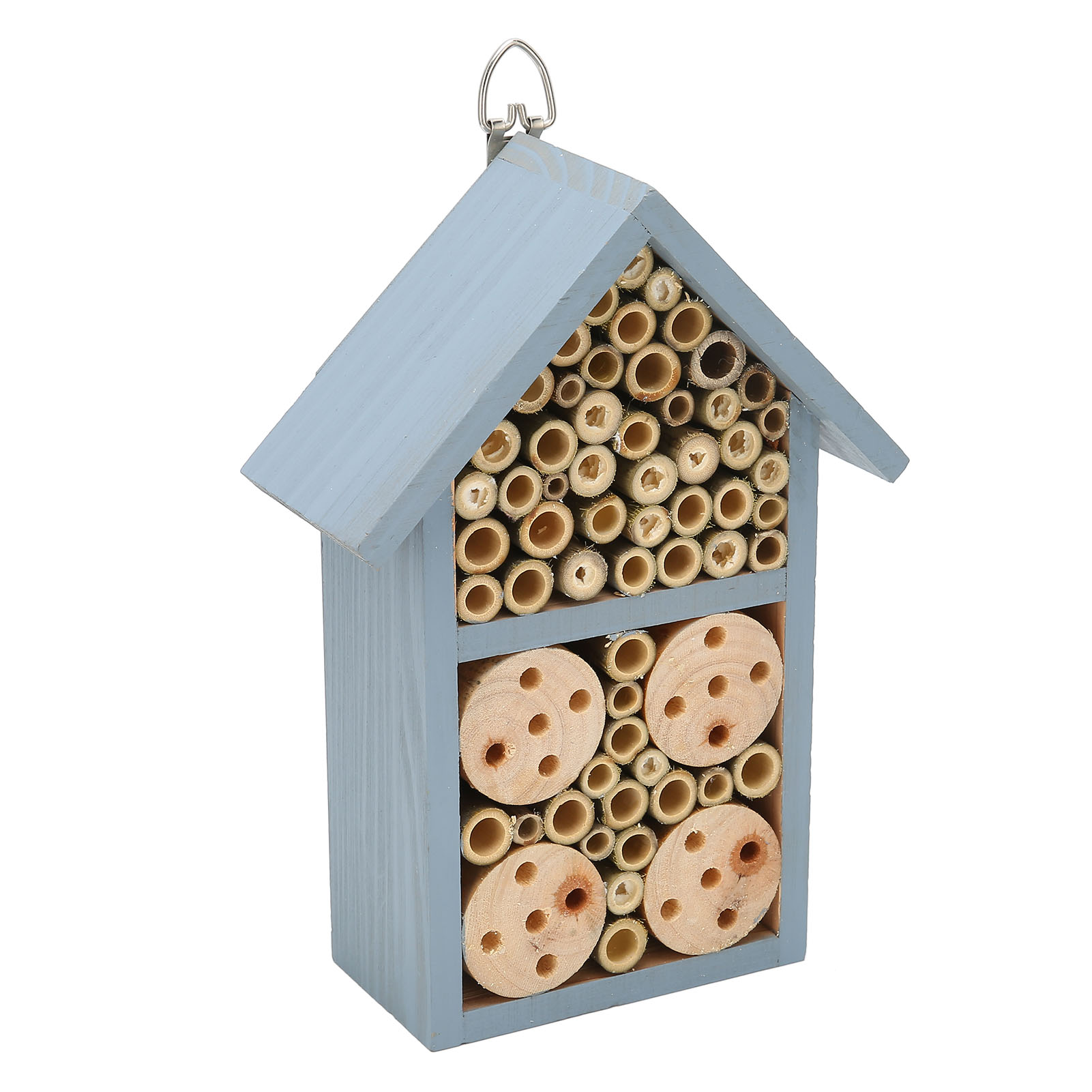 Insect Hotel Wood - Hölzernes Insektenhaus Hängendes Insektenhotel 23,3x12x7,5cm für