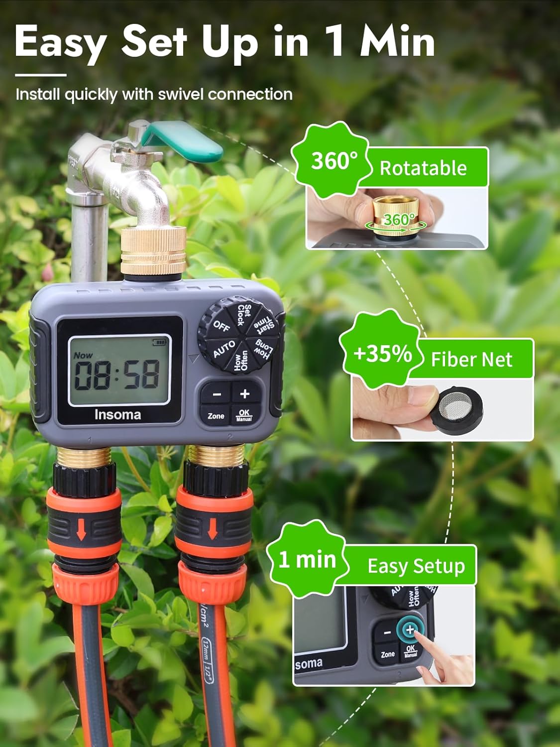 Dual Outlets Smart Irrigation  – Smart Garden Monitoring System Bewertung und Preis