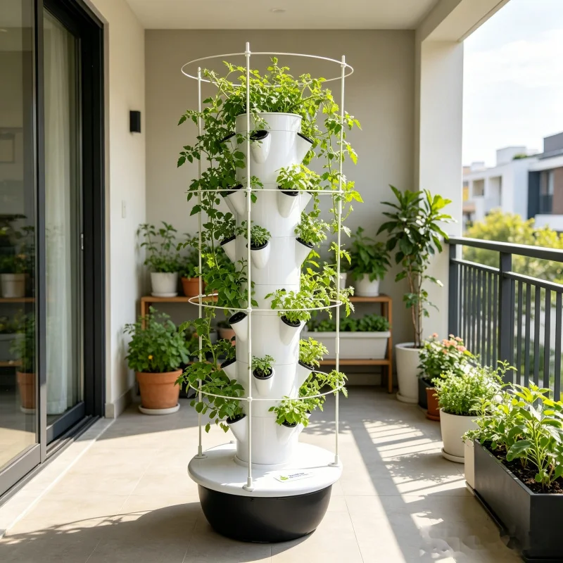 9-stöckiger Aeroponischer Hydr – Smart Garden Tower Bewertung und Preis