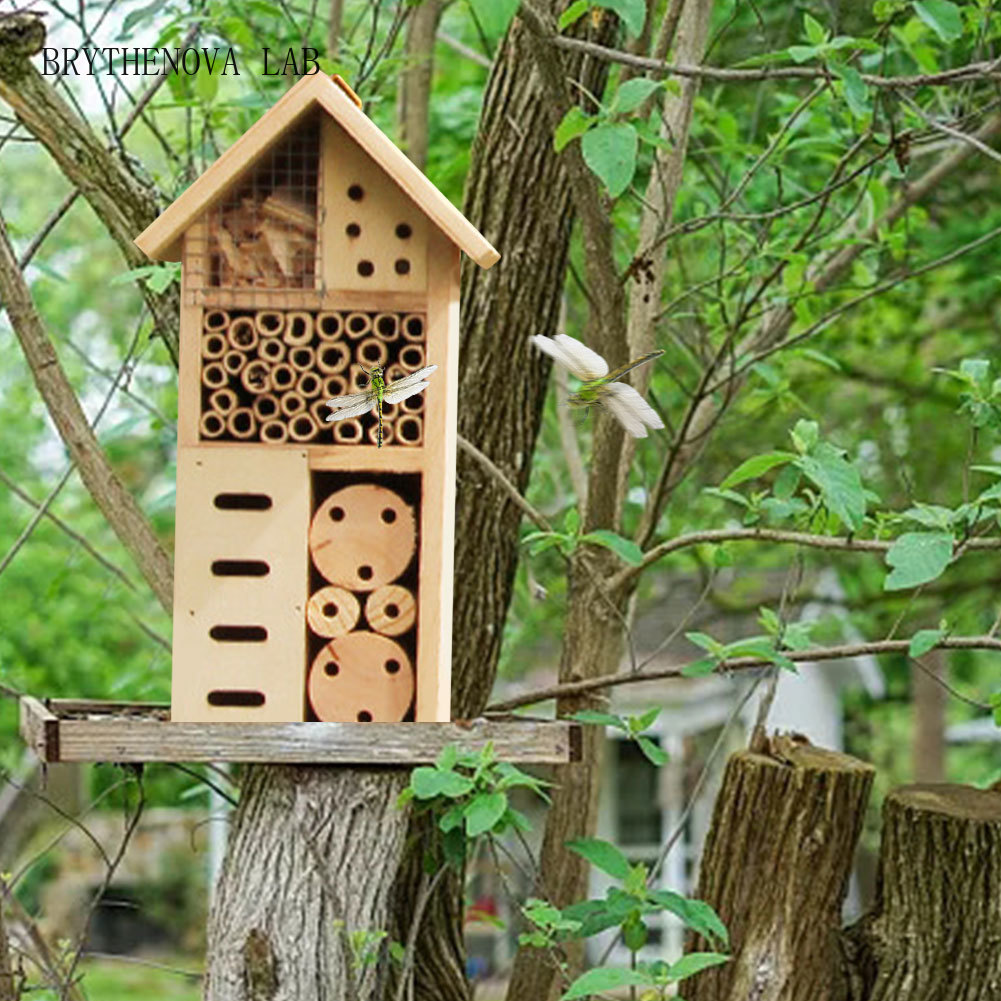 Insektenhotel aus Holz, natürl – Insect Hotel Wood Bewertung und Preis