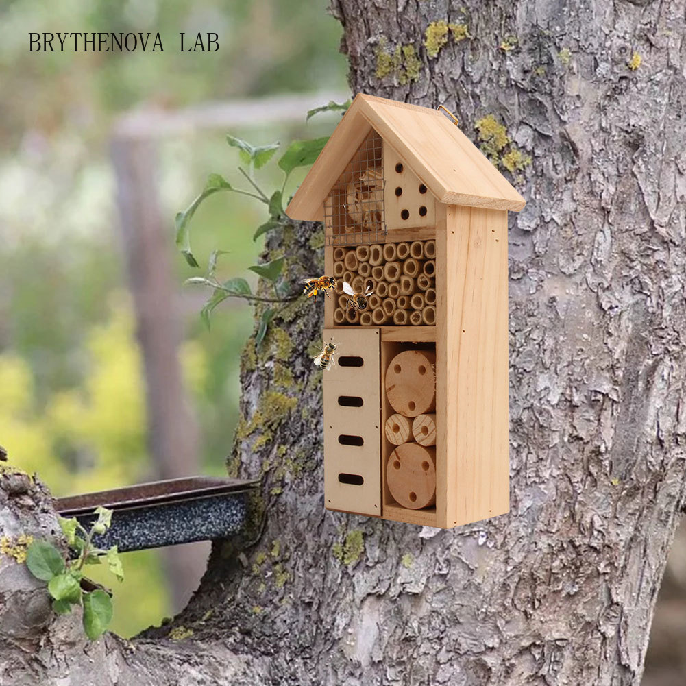 Insektenhotel aus Holz, natürl – Insect Hotel Wood Bewertung und Preis
